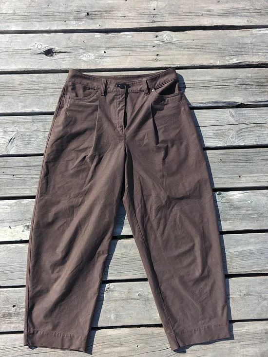 Lululemon City Sleek Barrel-Leg Pant Light Utilitech, Espresso, Size 29 - Picture 2 of 6